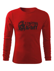 DRAGOWA Fit-T tričko s dlhým rukávom Aristón, červená 160g/m2