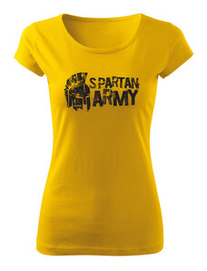 DRAGOWA dámske krátke tričko Aristón, žltá 150g/m2