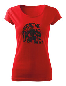 DRAGOWA dámske krátke tričko León, červená 150g/m2