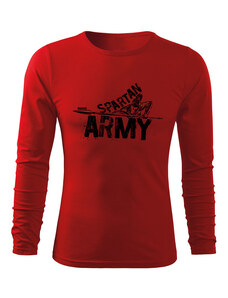 DRAGOWA Fit-T tričko s dlhým rukávom Nabis, červená 160g/m2