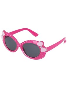 Sunmania Ružovo-biele bodkované slnečné okuliare pre deti "Sweet"