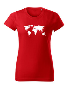 T-ričko Svetová mapa dámske tričko