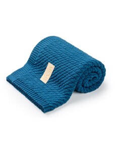 ZuMa Style Bavlnená deka pre bábätká zo 100% bavlny - Petrol