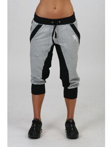 NDN Sport NDN - Dámske 3/4 pudlové nohavice APRYL X012 (sivo-čierna)