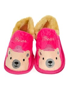 JOHN-C Detské ružové papuče BEAR