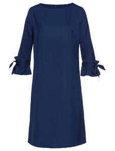 bonprix Tunikové šaty, 3/4-rukáv, farba modrá, rozm. 36