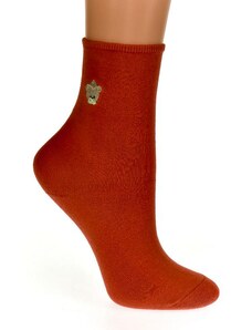 AURA.VIA Detské oranžové ponožky FAYE