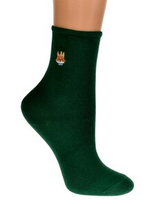 AURA.VIA Detské zelené ponožky FAYE