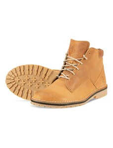 Vasky Hillside Caramel - Dámske kožené členkové topánky svetlohnedé, ručná výroba jesenné / zimné topánky
