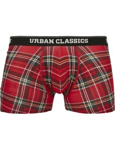 UC Men Boxer shorts 3-pack red plaid aop+moose aop+blk