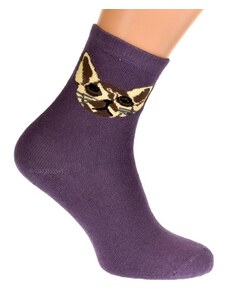 AURA.VIA Termo fialové ponožky LOUISE