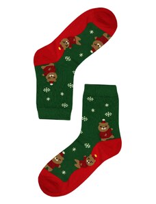 Aura.Via Veselí medvedíky dámske vianočné ponožky