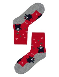Aura.Via Happy Bear dámske ponožky vianočný motív