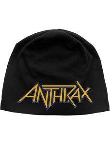 RUKA HORE Pánska čapica Anthrax Logo Čierna