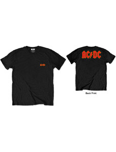 RUKA HORE Pánske tričko AC/DC Logo Čierna