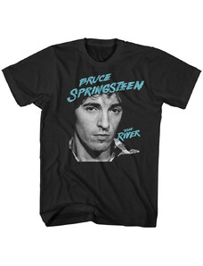 RUKA HORE Pánske tričko Bruce Springsteen River 2016 Čierna
