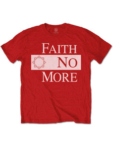 RUKA HORE Pánske tričko Faith No More Classic New Logo Star Červená