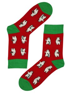 Aura.Via Pánske vianočné ponožky s polárnymi medveďmi