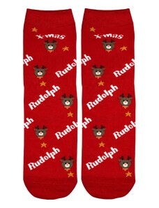 Aura.Via Vianočné ponožky s veselým Rudolphom