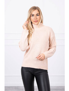 Kesi High-neckline sweater dark powder pink