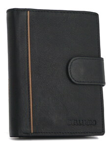 Pánska kožená peňaženka čierna - Bellugio Kartel čierna