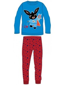 E plus M Chlapčenské / detské bavlnené pyžamo králiček Bing - modro / červené