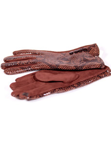Zimné dámske textilné rukavice Eija ZRD016 hnedá