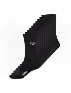 10x Vasky vysoké ponožky - cierne 10 párov