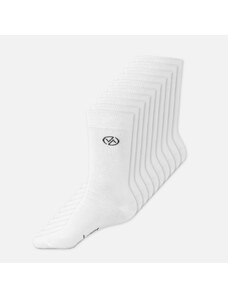 10x Vasky vysoké ponožky - biele 10 párov