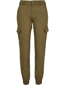 UC Ladies Women's high-waisted cargo trousers summer olive