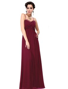 Ever Pretty dlouhé rudé luxusné spoločenské šaty