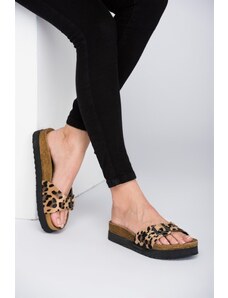 Fox Shoes Dámske papuče Leopard