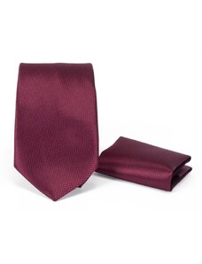 Tudors Klasická červená kravata Dobby Claret