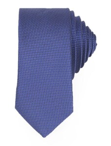 Tudors Tenká kockovaná modrá pánska kravata