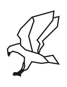 BeWooden Drevená dekorácia Eagle Siluette