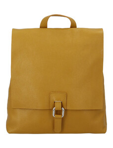Dámsky kožený batôžtek kabelka žltý - ItalY Francesco žltá