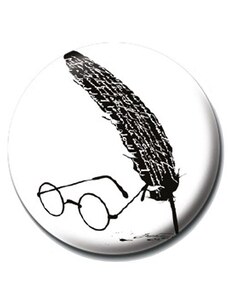 Placka Harry Potter - Brýle a pero