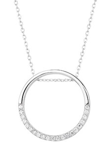 OLIVIE Strieborný náhrdelník KRUH 4536