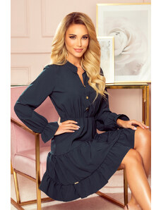Dress with ruffles and gold buttons Numoco