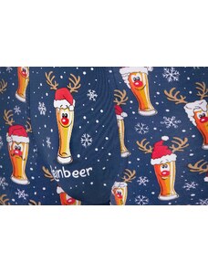 Cornette Vianočné pánske boxerky Beer 007/53 Merry Christmas, Farba tmavomodrá