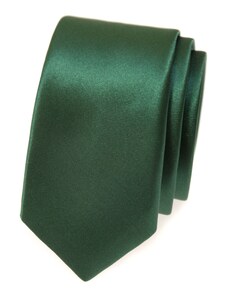 Tmavo zelená kravata SLIM Avantgard 551-724