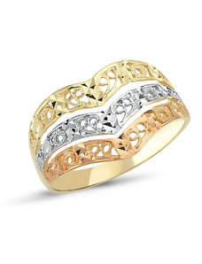 Lillian Vassago Zlatý prsteň LLV46-GR030