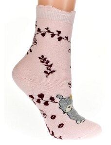 AURA.VIA Termo detské svetlo-ružové ponožky MIRI