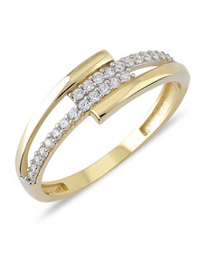 Lillian Vassago Zlatý prsteň so zirkónmi LLV06-GR038