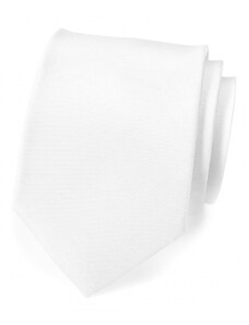 Biela, matná kravata Avantgard 559-70103