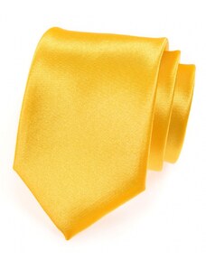 Pánska kravata - Žltá s leskom Avantgard 559-770