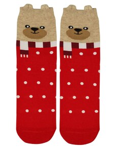 Aura.Via Vianočné bodky - veselé dámske ponožky