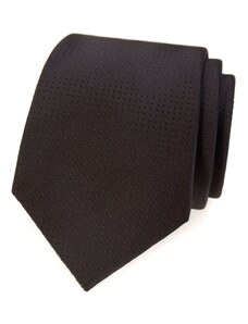Hnedá kravata s bodkovanou štruktúrou Avantgard 561-14987