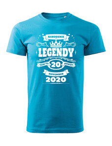 T-ričko Narodenie legendy pánske tričko s vlastným dátumom