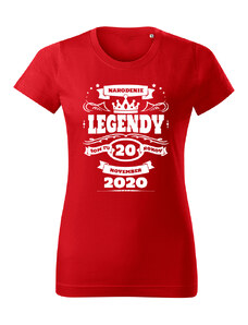 T-ričko Narodenie legendy dámske tričko s vlastným dátumom
